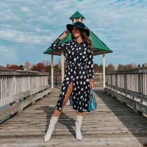 Button up maxi shirt dress